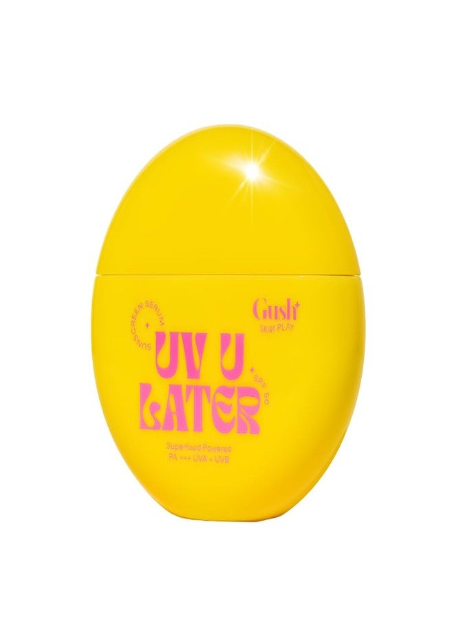 Gush Beauty Invisible 2 in 1 Sunscreen and Moisturiser for All Skin Types | SPF 50 with Broad Spectrum UVA/UVB Protection | Fast Absorbing, No White Cast | For Women and Men | 50ml - Image 1