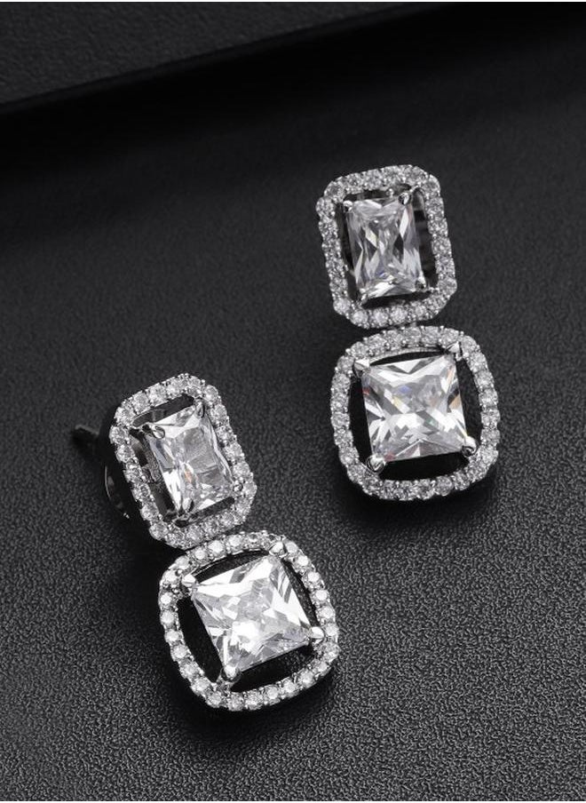 Priyaasi Elegant Women Alloy Earrings with pattern and secured with Post and Back closure and styled in ideal for Western moments — exude elegance in every glance.  - Image 1