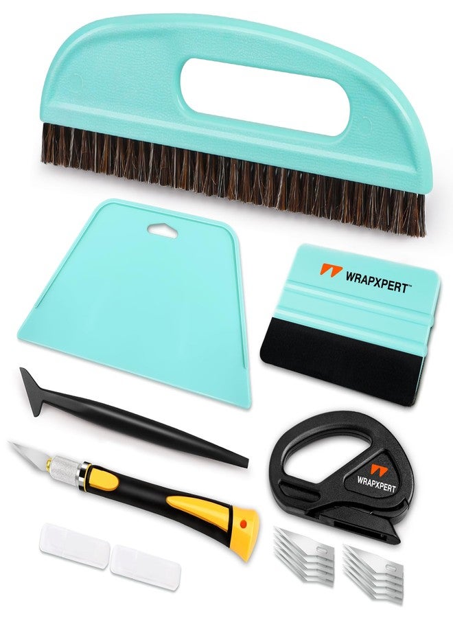 WRAPXPERT Wallpaper Tools Kits,Smoothing Tools Kit Included Felt Squeegee,Wallpaper Smoothing Brush,Wallpaper Scraper Tool for Peel and Stick Wallpaper,Window Tint Film,Wallpaper Adhesive - Image 1