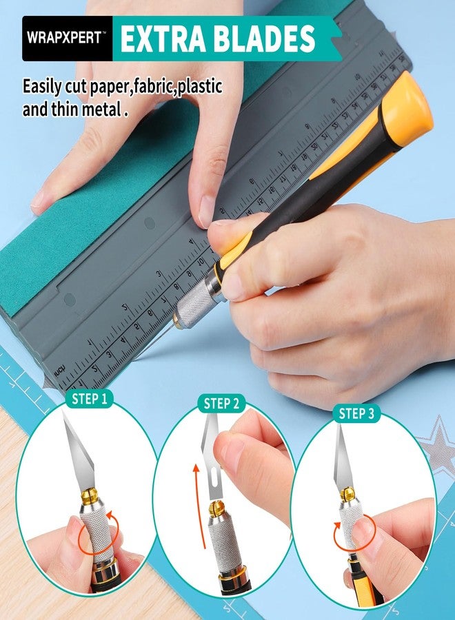 WRAPXPERT Wallpaper Tools Kits,Smoothing Tools Kit Included Felt Squeegee,Wallpaper Smoothing Brush,Wallpaper Scraper Tool for Peel and Stick Wallpaper,Window Tint Film,Wallpaper Adhesive - Image 5