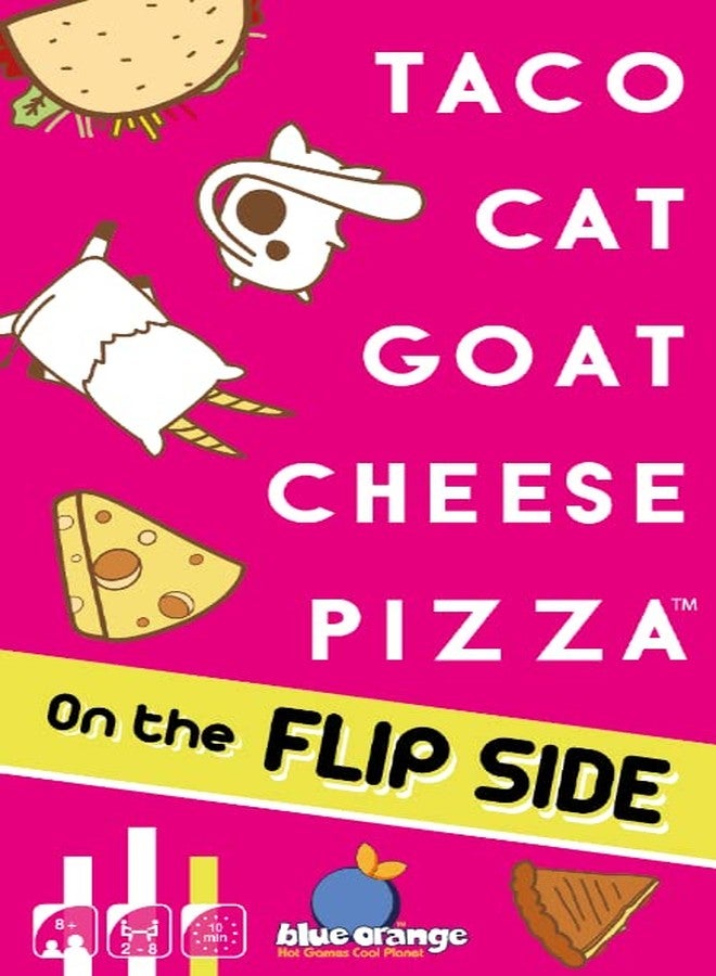 Blue Orange, Taco Cat Goat Cheese Pizza On The Flip Side, Card Game, Ages 8+, 3-8 Players, 10 Minutes Playing Time - Image 2