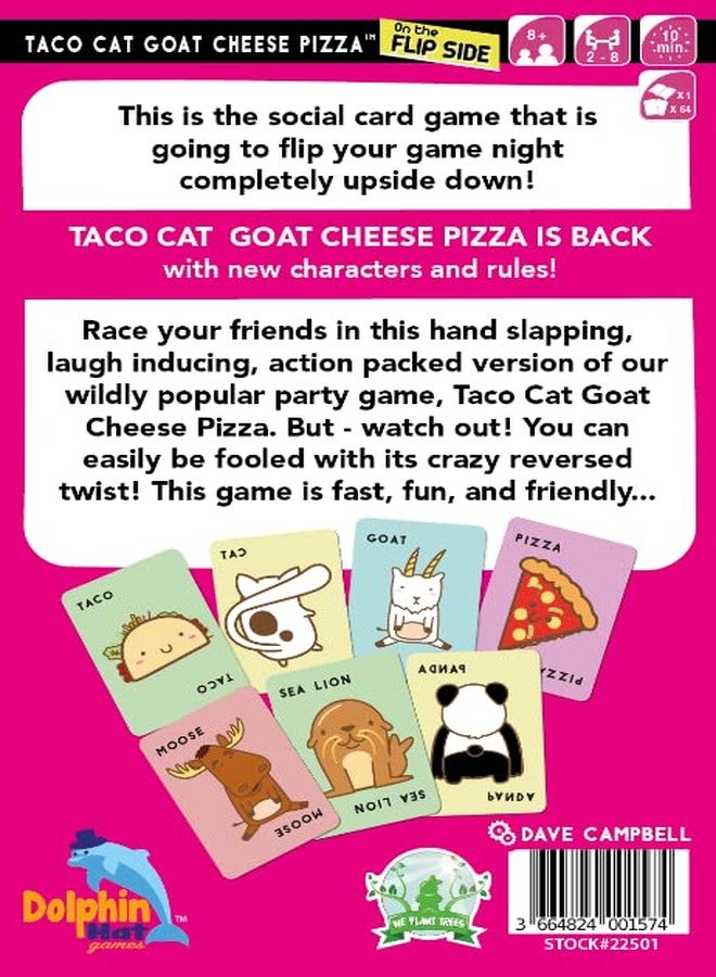 Blue Orange, Taco Cat Goat Cheese Pizza On The Flip Side, Card Game, Ages 8+, 3-8 Players, 10 Minutes Playing Time - Image 3