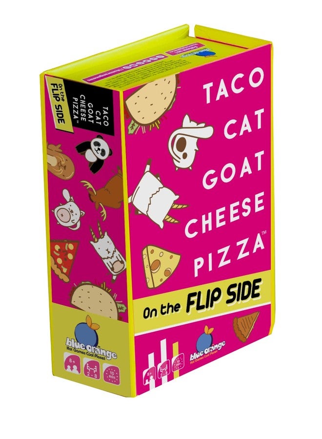 Blue Orange, Taco Cat Goat Cheese Pizza On The Flip Side, Card Game, Ages 8+, 3-8 Players, 10 Minutes Playing Time - Image 1