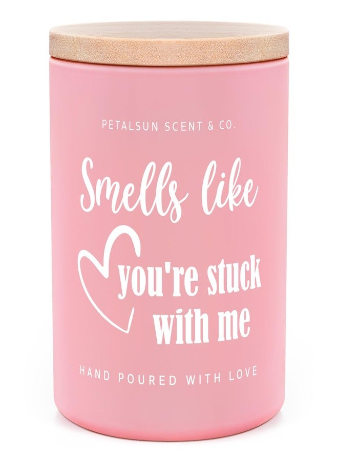 Petalsun Candles for Women Her Girlfriend Wife, Funny Wedding Anniversary Candle Gifts for Women, Romantic Birthday Gift for Her Girlfriend Wife, Lavender Vanilla, Pink Jar(10oz) - Image 1