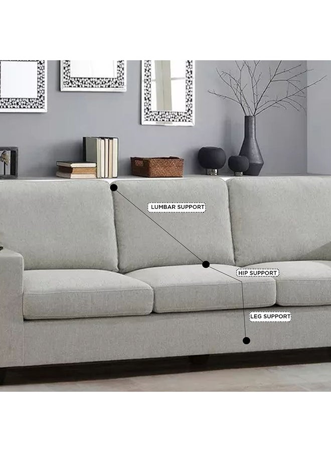 Home Box Simpson 3-Seater Fabric Sofa with USB Port - Image 2