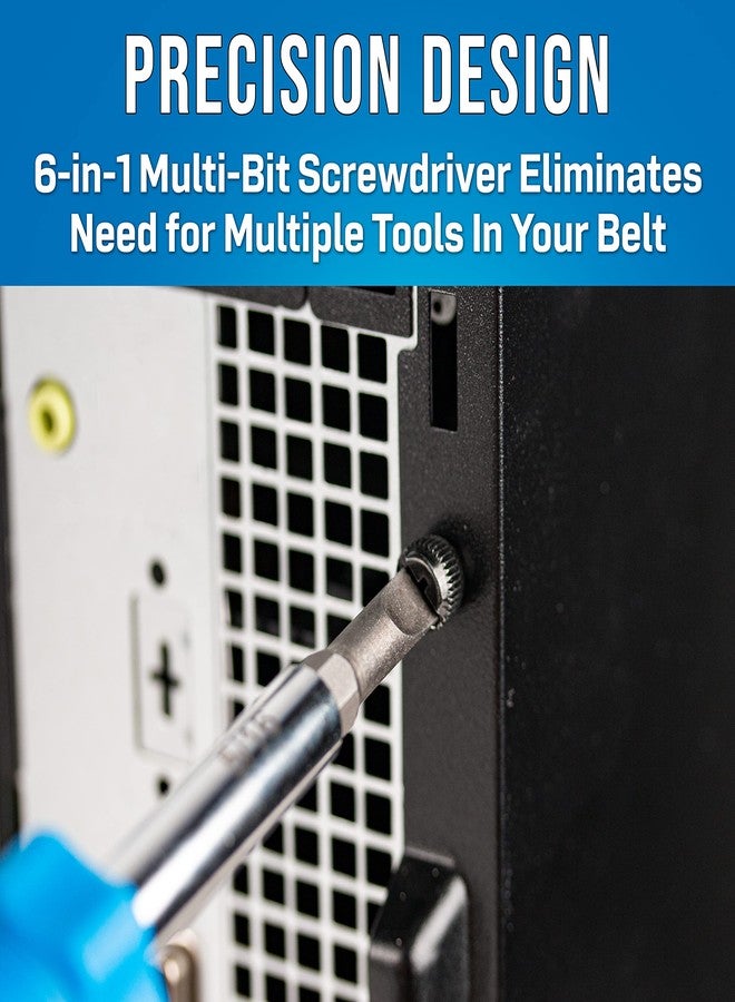 جونارد تولز مفك براغي SD-61 متعدد الرؤوس 6 في 1 من جونارد تولز بمقبض مريح، بطول 7 1/2 بوصة - Image 2