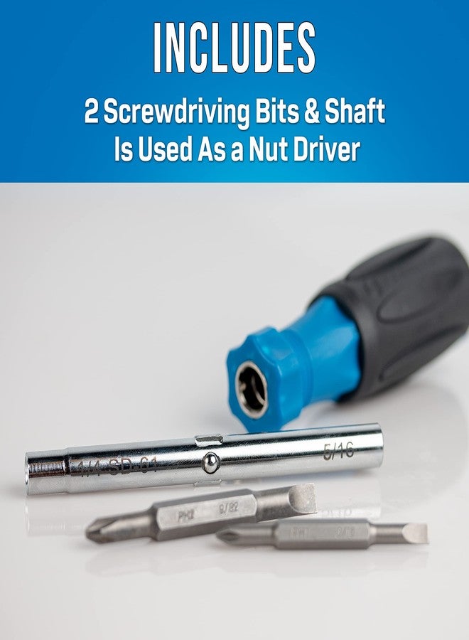 جونارد تولز مفك براغي SD-61 متعدد الرؤوس 6 في 1 من جونارد تولز بمقبض مريح، بطول 7 1/2 بوصة - Image 3