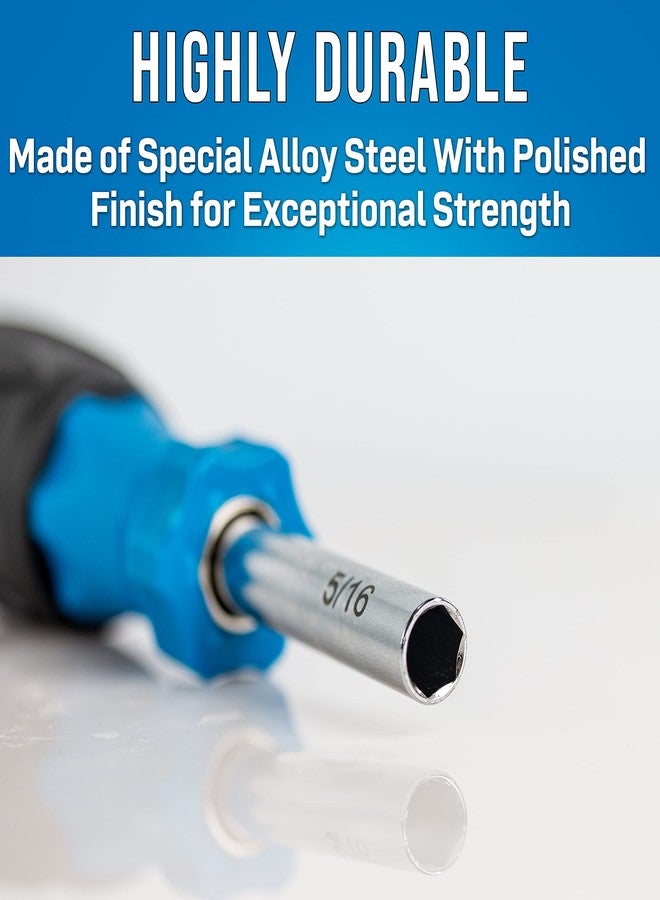 جونارد تولز مفك براغي SD-61 متعدد الرؤوس 6 في 1 من جونارد تولز بمقبض مريح، بطول 7 1/2 بوصة - Image 4