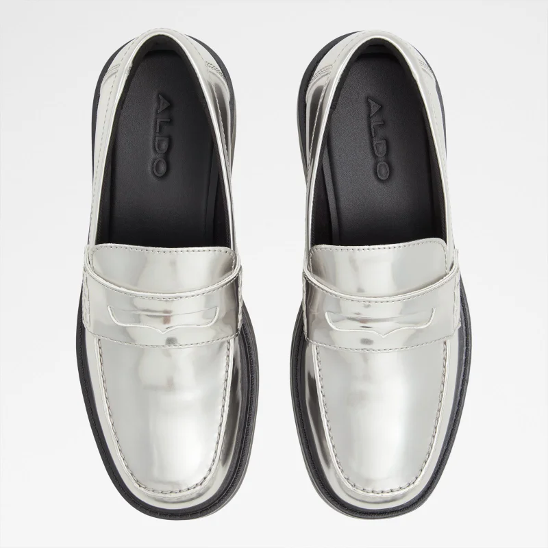 ALDO  VERIMA Metallic Loafers for Women | Best Price UAE