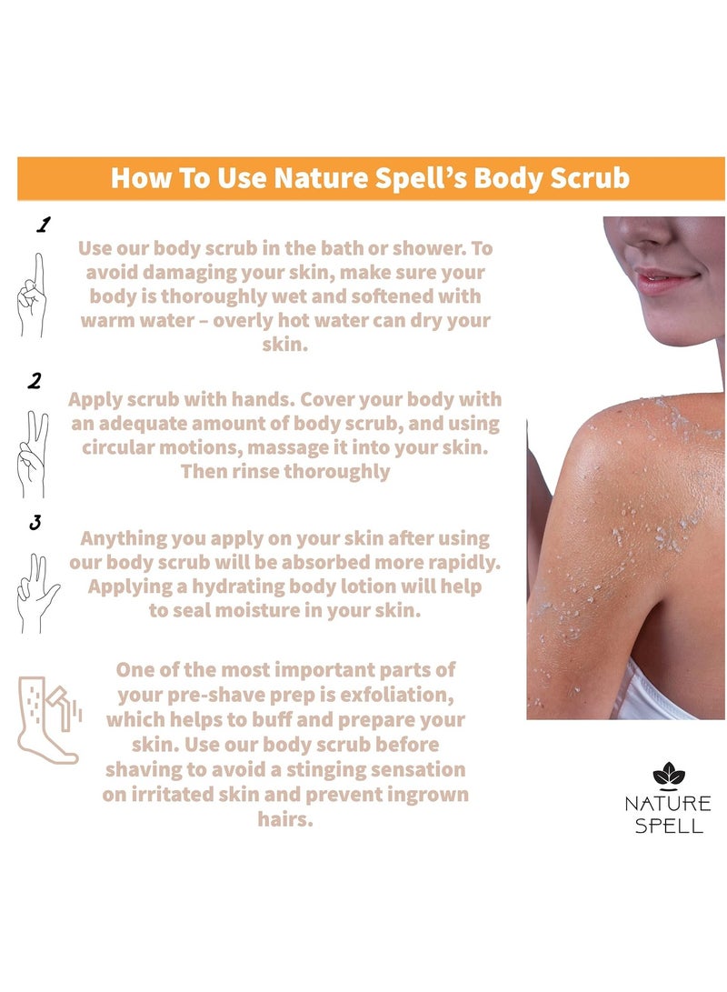 Nature Spell Vitamin C & Pineapple Body Scrub 300ml – Radiance Boosting Exfoliator for Glowing Skin - Image 5