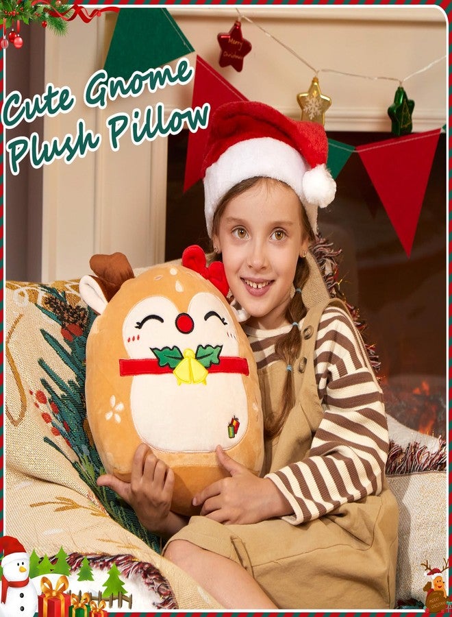 WEWILL Christmas Deer Plush Pillow, 12 Inches Cute Sika Deer Stuffed Animal Plushie for Kids & Adults Xmas Decor - Image 2