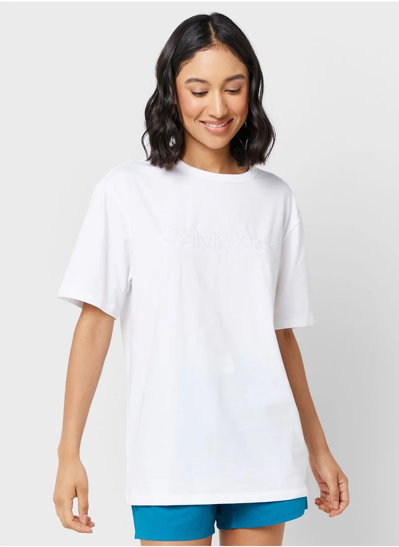 CALVIN KLEIN Crew Neck T-Shirt And  Botton Set