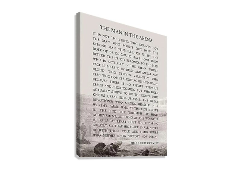 THEODORE ROOSEVELT "THE MAN IN THE ARENA " - Image 4