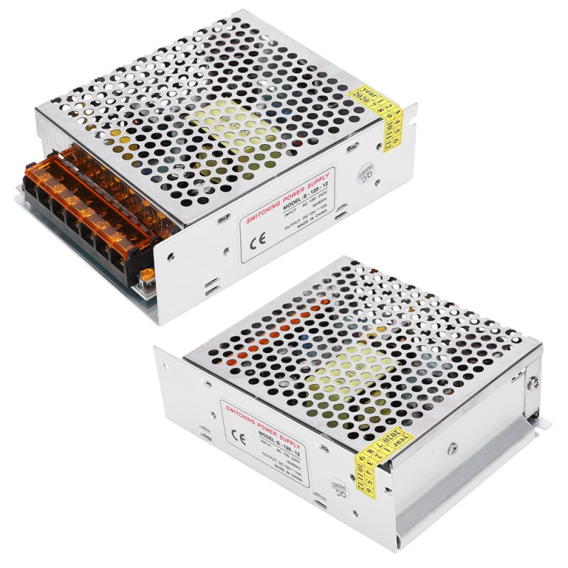 DC12V Switch Power Supply Driver Aluminum Alloy High Efficiency Low DC Ripple Power Adapter - Short Circuit Overload Overvoltage Protection for Industrial Automation LED Display CCTV 3D Printer - Image 4