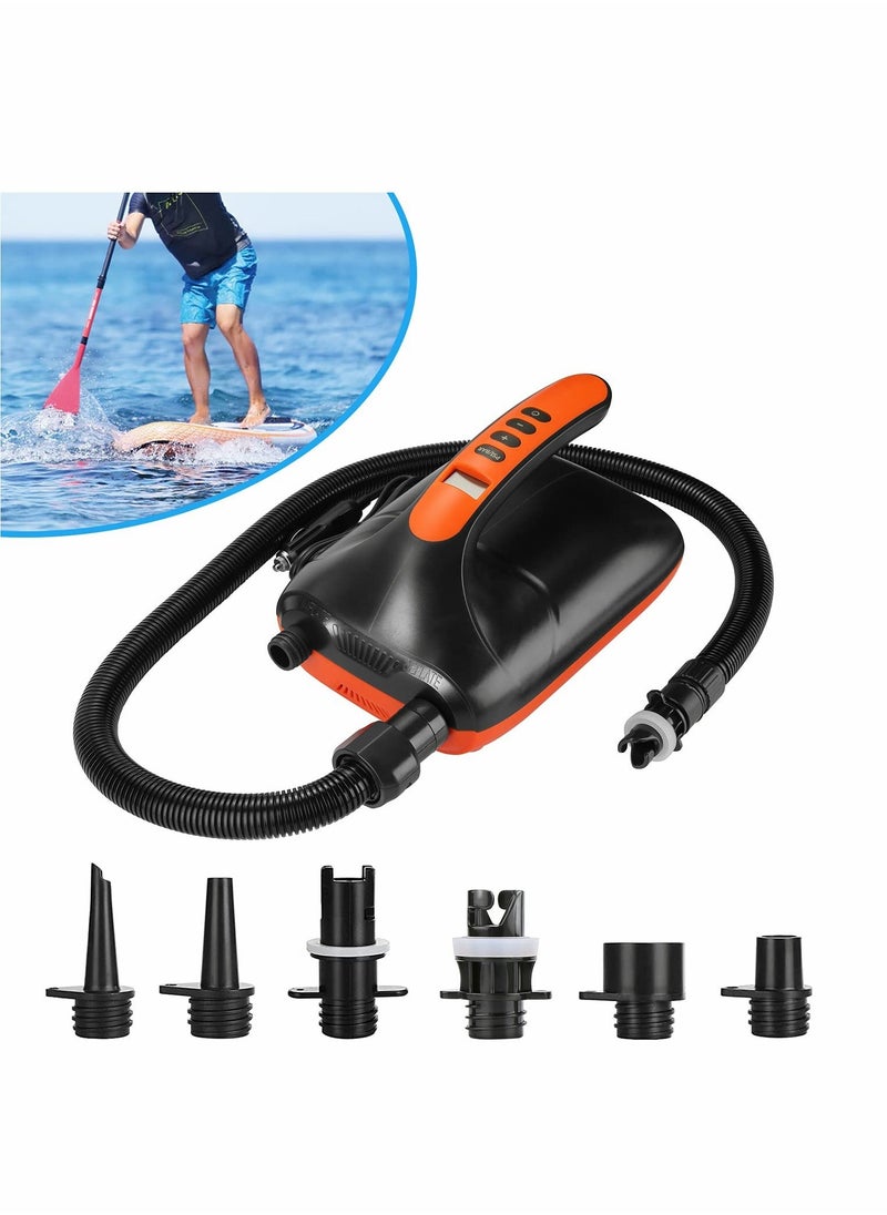 Generic Air Pump, Electric Digital Air Pump 12V Car Connector Air Inflator, Intelligent Dual Stage and Auto-Off Function, for Paddle Boards, Inflatable Boats Kayaks  - Image 1
