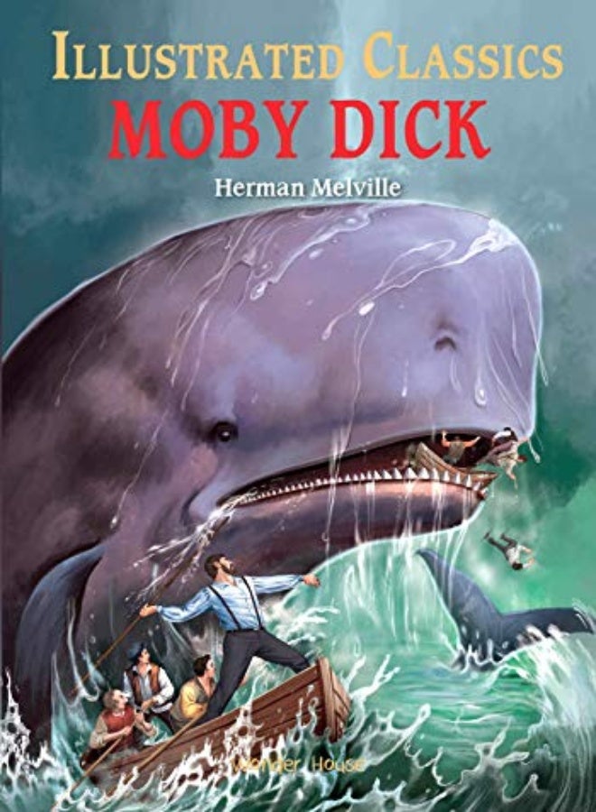 Illustrated Classics Moby Dick Abridged Novels With Review Questions by Wonder House Books Hardcover