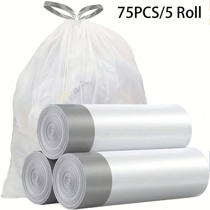 Chentao Drawstring Garbage Bags For Household Use, Thickened 5G, Exclusively For Supply, Pe Black Bags - Image 1