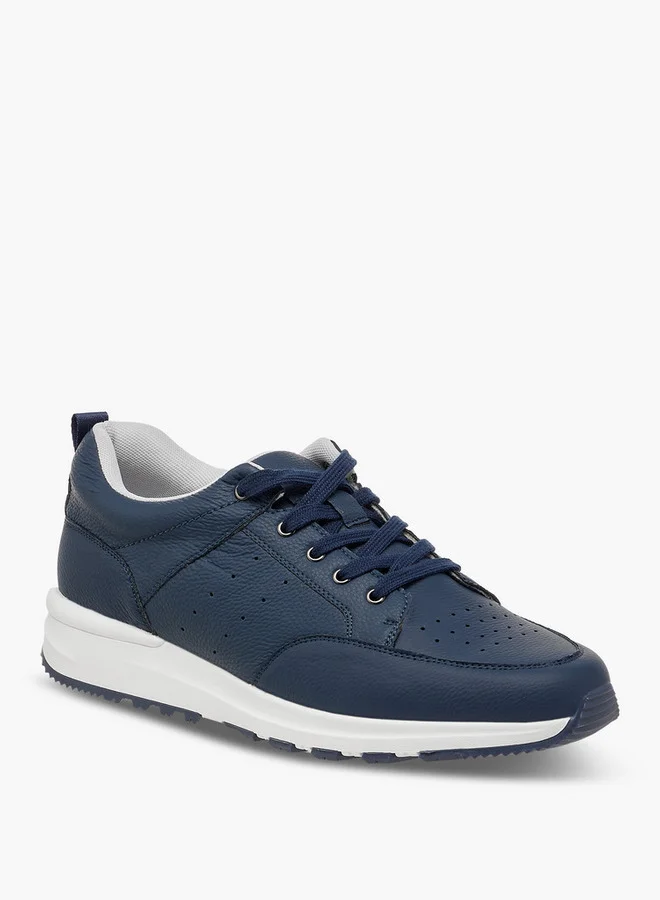 LBL by Shoexpress Men Perforated Sneakers with Lace-Up Closure