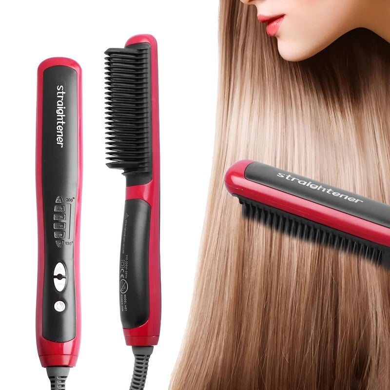 Hair Straightener, Multifunctional Ceramic Hair Straightener with 5 Temperature Settings, Hair Styling Comb, Fast Hair Management and Efficient Styling Tool at Home