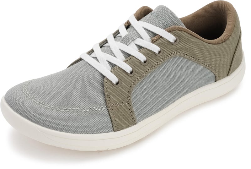 WHITIN Mens Wide Canvas Barefoot Zero Drop Shoes Minimalist Trail Road Running Sneaker Extra Width Fit Size 95 Comfort Male Minimus Tennis Green 43 - Image 2