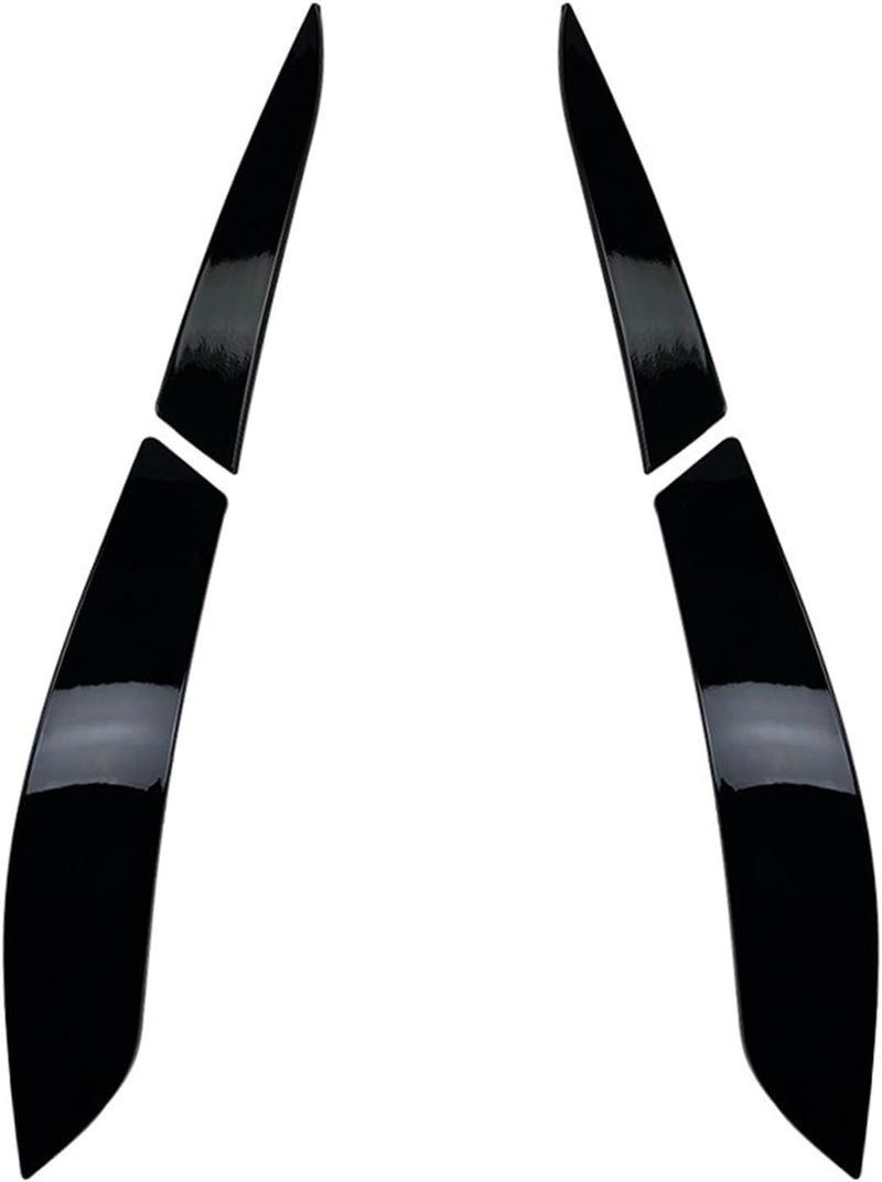 Vuzmode Gloss Black Headlight Eyebrow Stickers for VW Golf 6 - Image 1