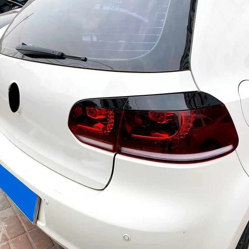 Vuzmode Gloss Black Headlight Eyebrow Stickers for VW Golf 6 - Image 3