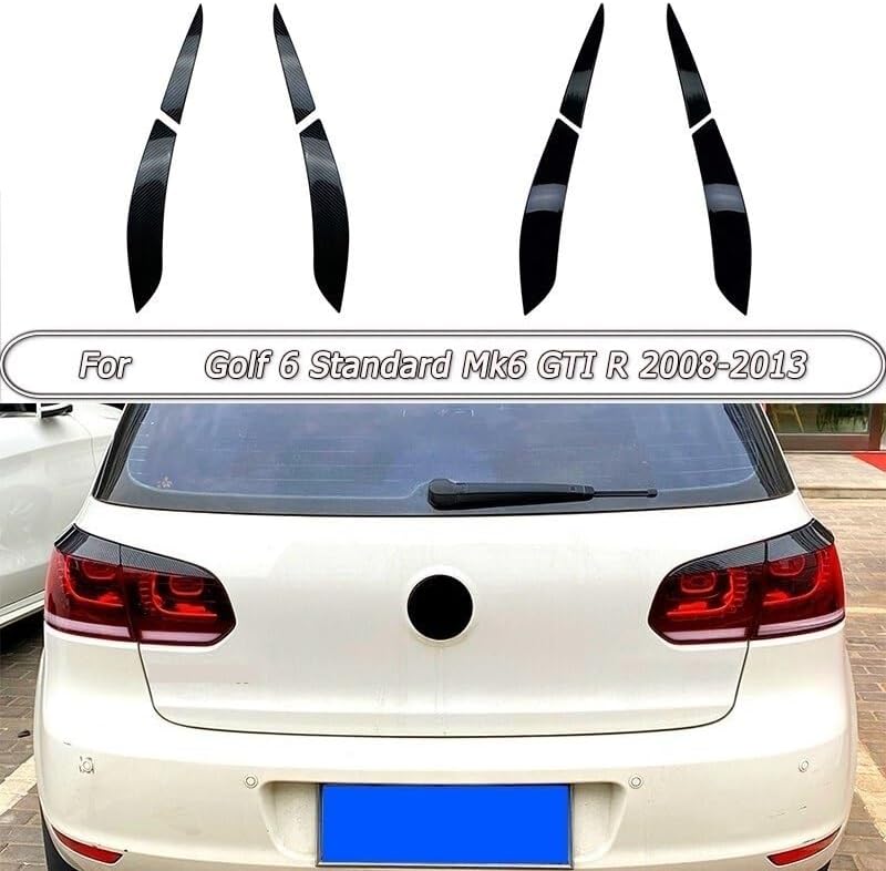 Vuzmode Gloss Black Headlight Eyebrow Stickers for VW Golf 6 - Image 2