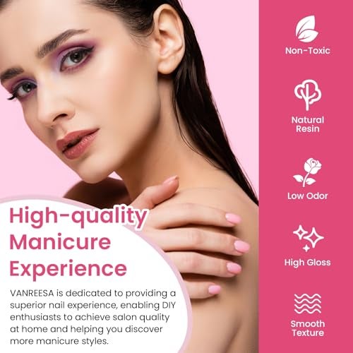 VANREESA 42 Pcs Gel Nail Polish Kit with U V Light 24 Colors Gel Polish Nail Set Glossy & Matte Top Coat Complete Nail Kit with Manicure Tools for All Seasons Gifts for Women Girls - Image 3