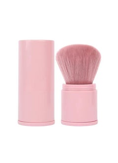 Ant Retractable Makeup Brushes Foundation Brush Blush Brush, Portable Travel Face Makeup Brush with Case, Face Blender Brush for Powder Mineral Blending Buffing Makeup Application  - Image 1