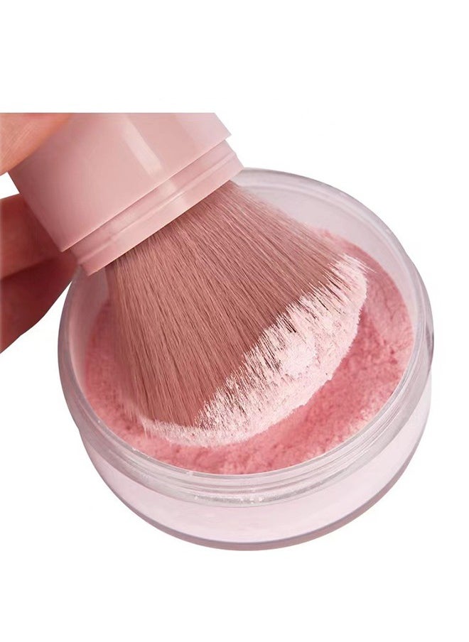 Ant Retractable Makeup Brushes Foundation Brush Blush Brush, Portable Travel Face Makeup Brush with Case, Face Blender Brush for Powder Mineral Blending Buffing Makeup Application  - Image 3