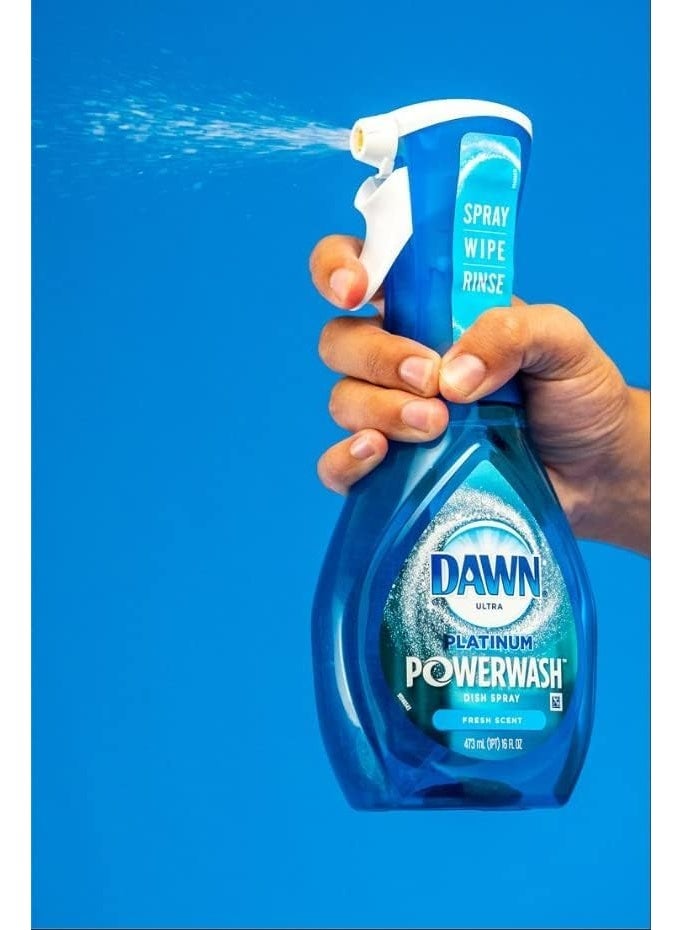 Dawn Platinum Power Wash Dish Spray Soap, Fresh Scent Refill - 16oz - Image 2