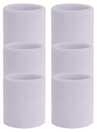 Sports Hand Straps Set, Sweat-Proof Wristbands, Moisture-Wicking Terry Cloth for Workout, Basketball, White by Souq Al Joker - pzsku/Z341C47DE09C6BCDD95A5Z/45/1745570302/b2c17661-58d3-446d-bff9-065882105323