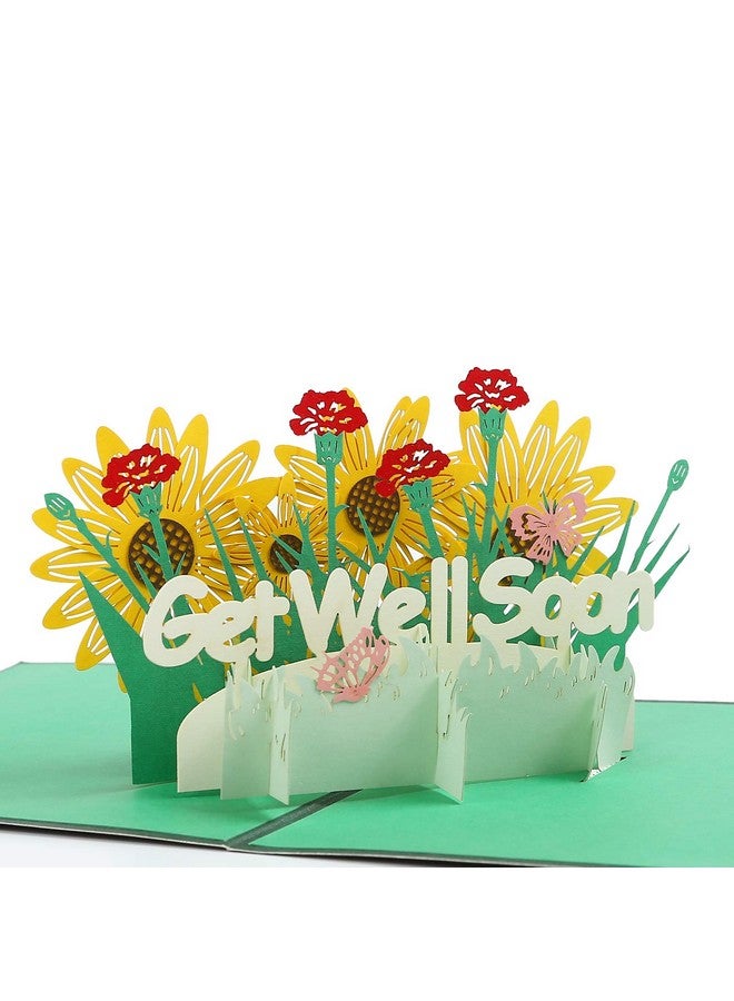 Kesote 3D Get Well Pop Up Card, Greeting Card For Patient Pop Up Sympathy Card With Envelope - Image 1