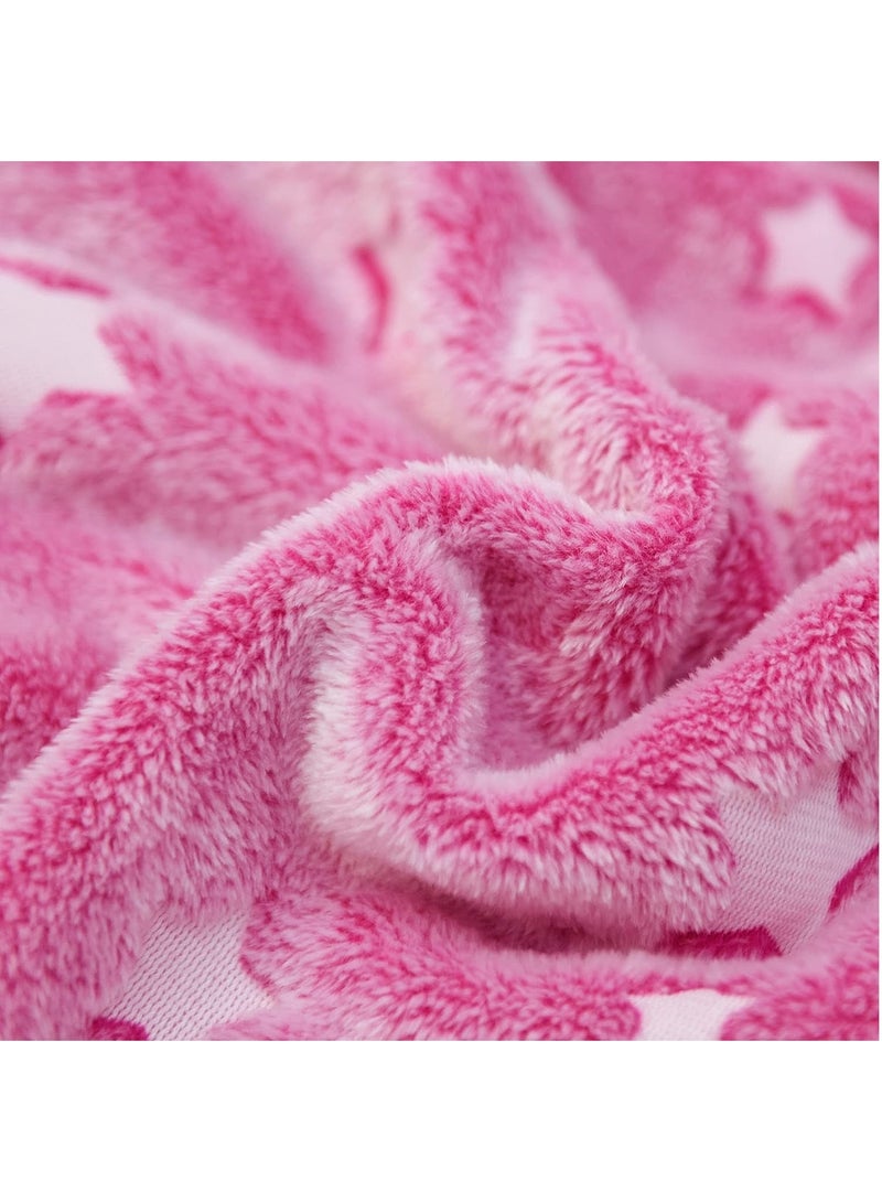 FASHION HOME Kids Glow in The Dark Blanket Soft Throw All Seasons for Couch Sofa Bed 150 x 120cm - Image 5