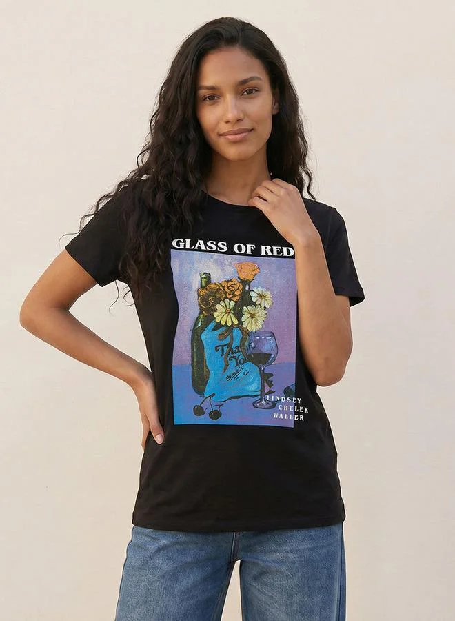 SP Characters Lindsey Cherek Waller Cotton T-shirt