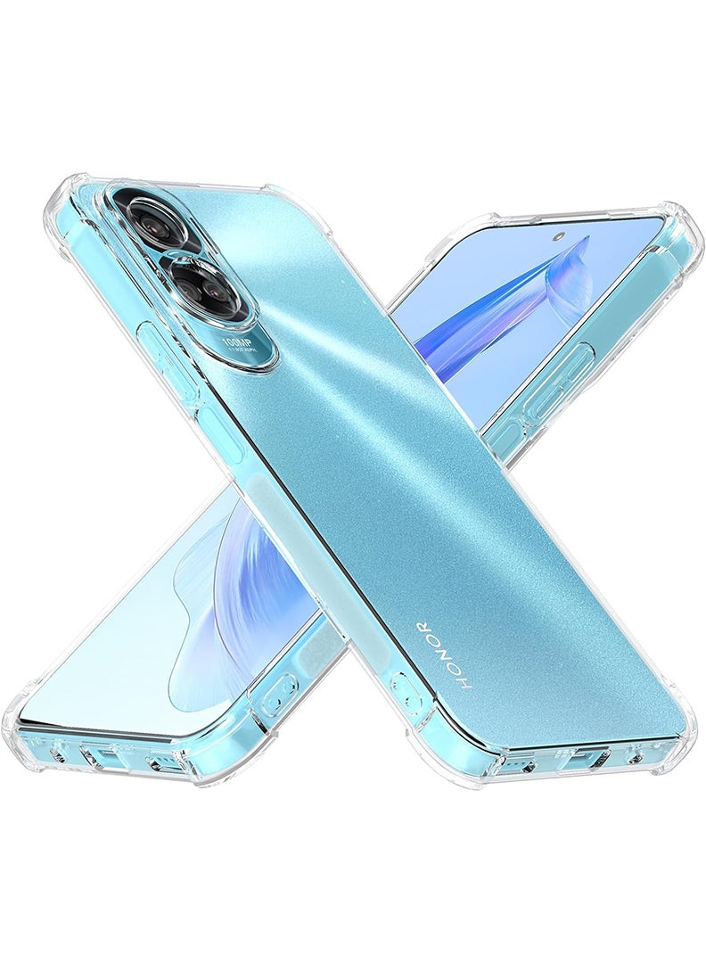Theodor Honor 90 Lite 5G Clear Case, Shock-Absorption TPU Cell Phone Cover with Reinforced Corners, Soft Flexible & Crystal Clear Protective Bumper Case - Image 1
