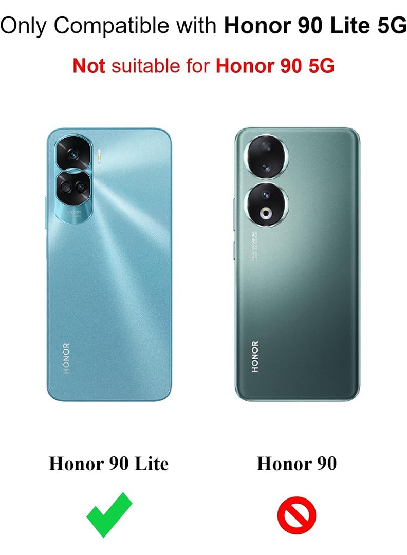Theodor Honor 90 Lite 5G Clear Case, Shock-Absorption TPU Cell Phone Cover with Reinforced Corners, Soft Flexible & Crystal Clear Protective Bumper Case - Image 2