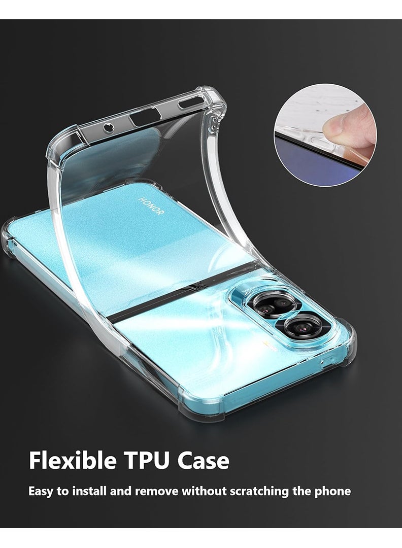 Theodor Honor 90 Lite 5G Clear Case, Shock-Absorption TPU Cell Phone Cover with Reinforced Corners, Soft Flexible & Crystal Clear Protective Bumper Case - Image 5