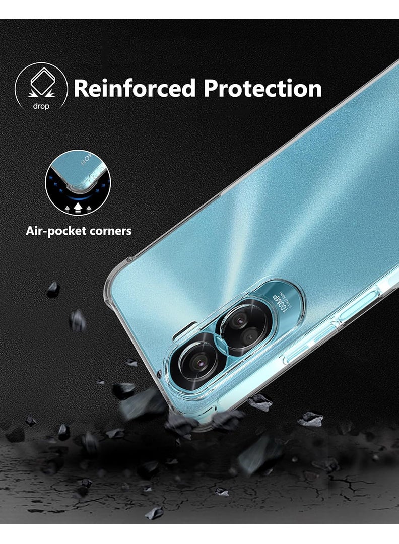Theodor Honor 90 Lite 5G Clear Case, Shock-Absorption TPU Cell Phone Cover with Reinforced Corners, Soft Flexible & Crystal Clear Protective Bumper Case - Image 4