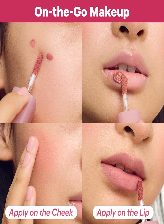 COLORGRAM NUDE BLUR TINT 10 DEAD ROSE | K-Beauty Makeup, Soft-Focus Matte Lip Stain, 2-in-1 Lip & Cheek - Image 3