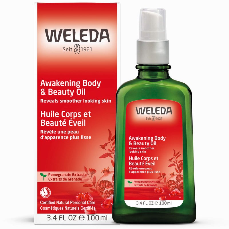 Weleda Awakening Pomegranate Body and Beauty Oil, 3.4 Fluid Ounce, Plant Rich Body and Beauty Oil with Pomegranate Seed, Jojoba and Sesame Oils - Image 2