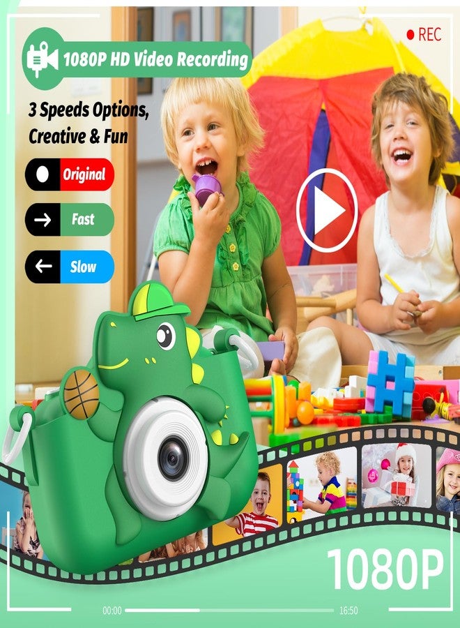 masterbee Children's Camera, Digital Camera Dinosaur Toy, Christmas/Birthday Gifts for Children, 1080P HD Children's Camera, Children's Toy/Gift Boy/Gifts Girls 3-12 Years - Image 4