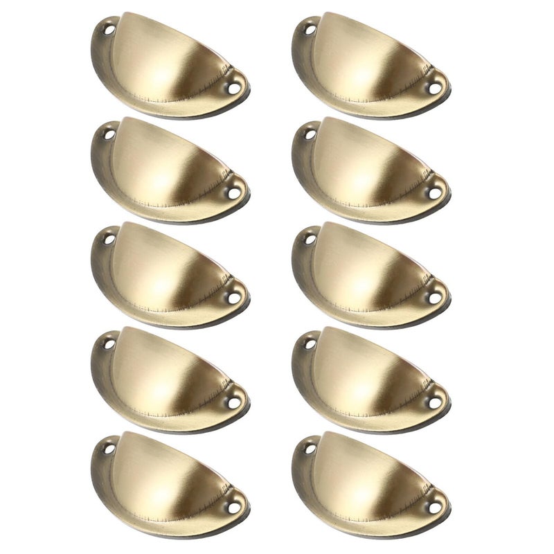 Antique Bronze Half Round Cabinet Pull Handles 10pcs 81x35mm for Kitchen Furniture - Image 2