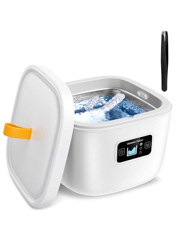 AROAQ Ultrasonic Cleaner for Retainer  Invisalign Denture Mouth Guard  Aligner Toothbrush Head 43kHz 255ML Newly Upgraded Ultrasonic Retainer Cleaner Machine UV Ultrasonic Jewelry Cleaner - Image 1