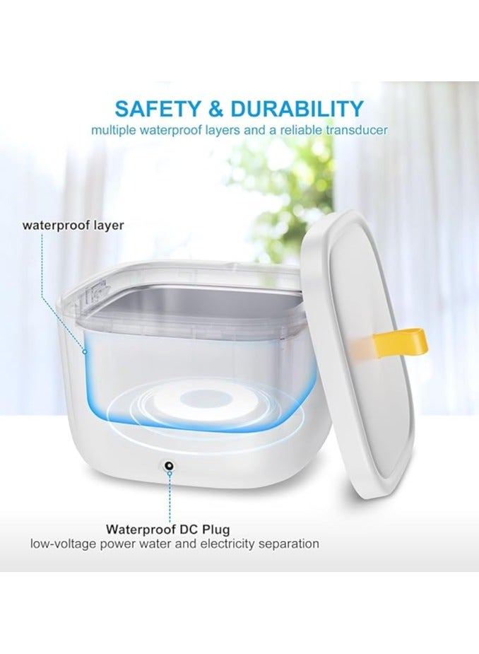 AROAQ Ultrasonic Cleaner for Retainer  Invisalign Denture Mouth Guard  Aligner Toothbrush Head 43kHz 255ML Newly Upgraded Ultrasonic Retainer Cleaner Machine UV Ultrasonic Jewelry Cleaner - Image 4