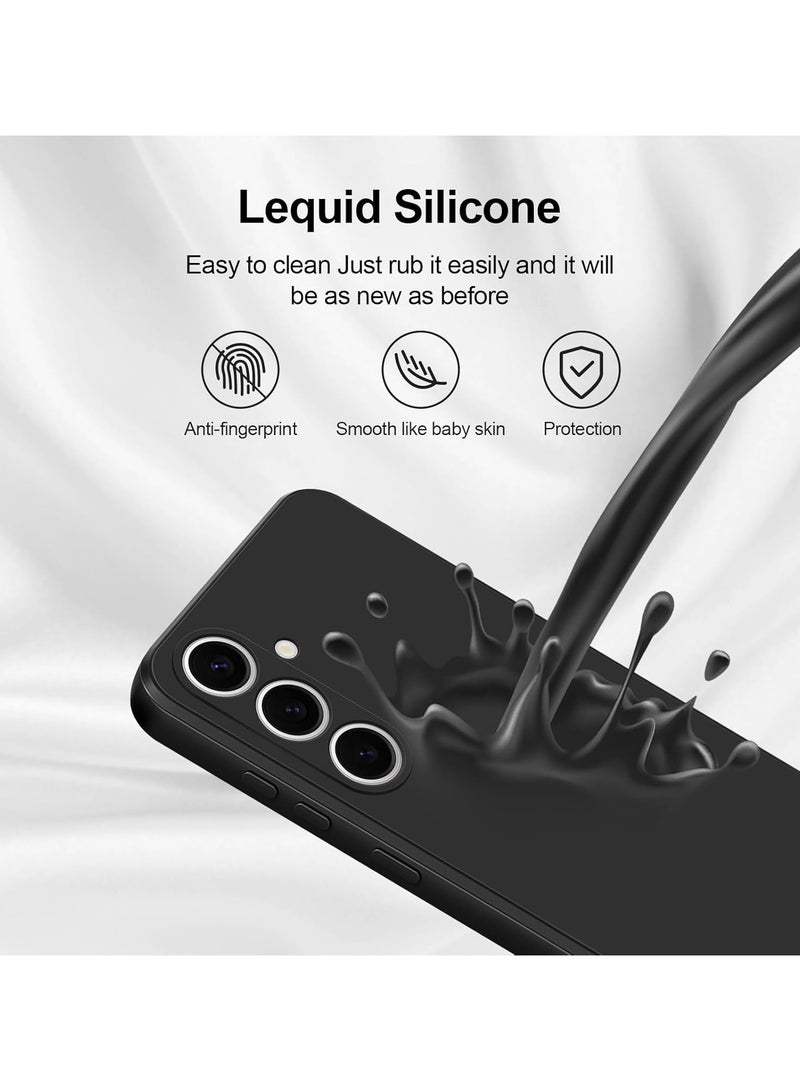 Case for Samsung Galaxy S25 Plus Soft Silicone Cover Shockproof Matte Finish Back Cover Inner Fabric Lining with Camera Protection Case for Galaxy S25 Plus - Image 2