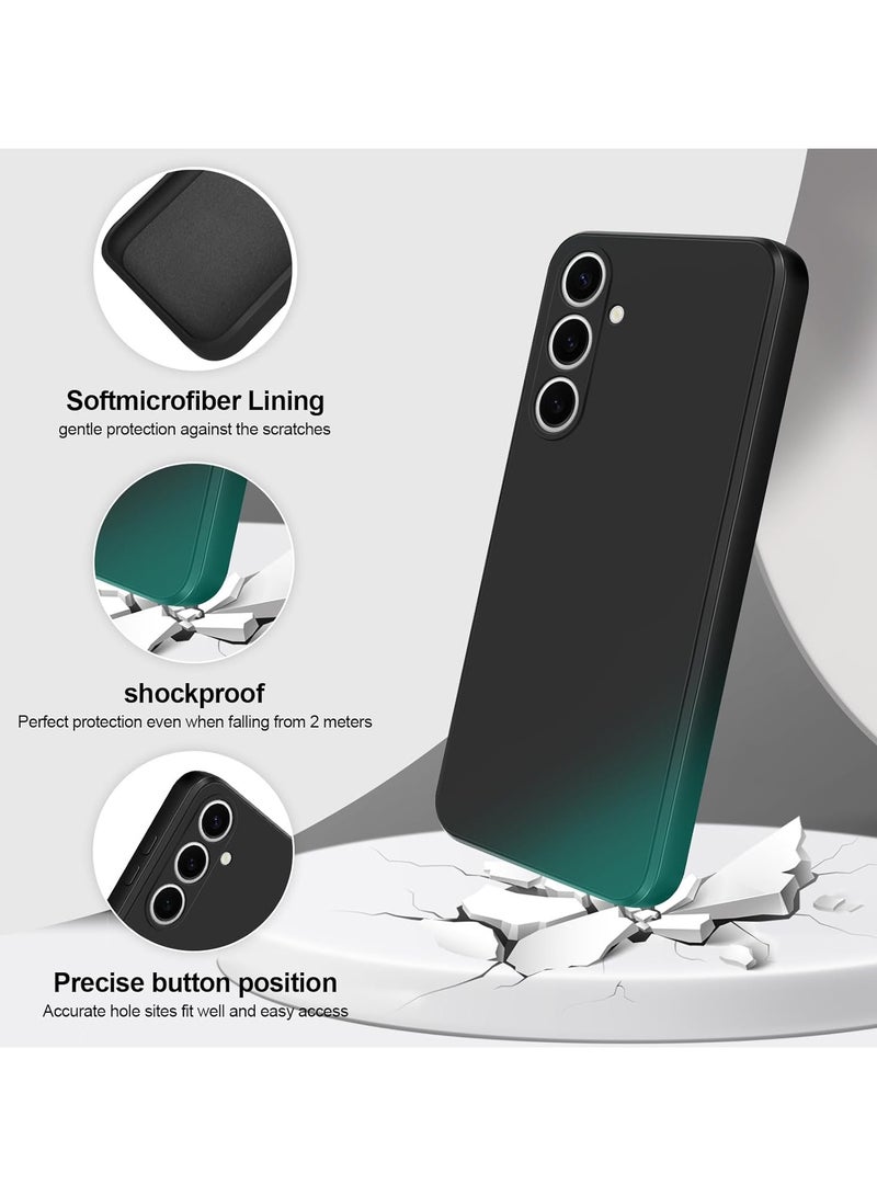 Case for Samsung Galaxy S25 Plus Soft Silicone Cover Shockproof Matte Finish Back Cover Inner Fabric Lining with Camera Protection Case for Galaxy S25 Plus - Image 3