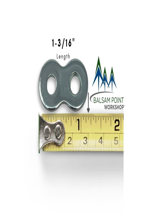 Balsam Point Workshop Steel Figure 8 Table Top Connector or Desk Top Fastener Clip - 12 Gauge Steel - (20-Pack) - Image 3