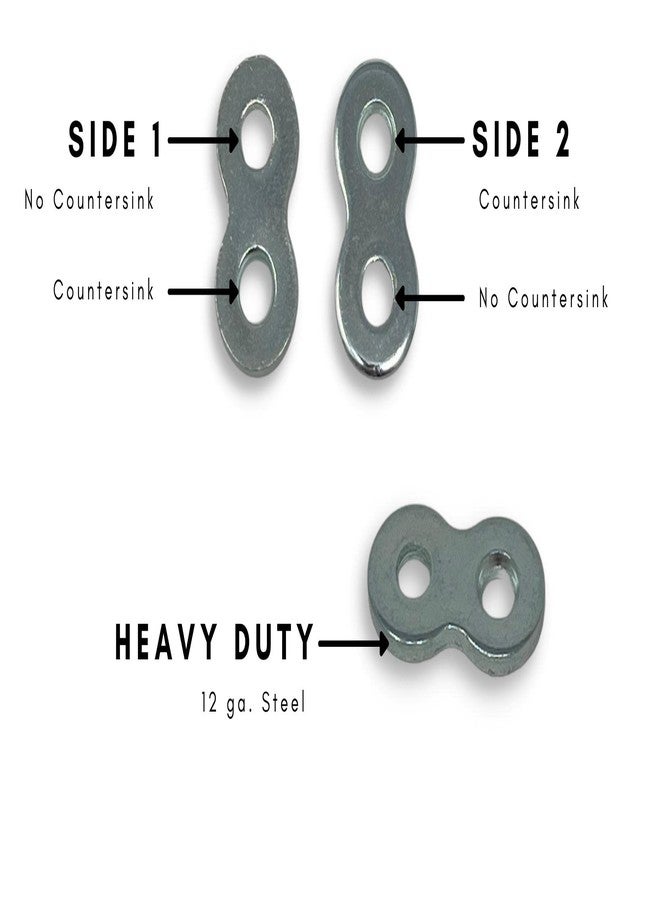 Balsam Point Workshop Steel Figure 8 Table Top Connector or Desk Top Fastener Clip - 12 Gauge Steel - (20-Pack) - Image 2