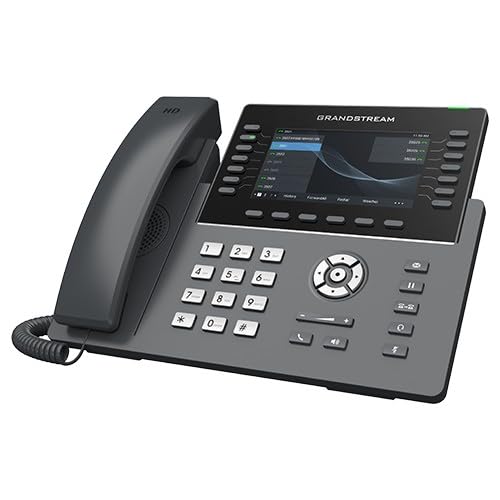 Grandstream هاتف Grandstream GRP2650 IP | 14 خط، 6 حساب SIP | شاشة ملونة 5 بوصة | واي فاي 5 | منفذ إيثرنت جيجابت مزدوج مع PoE مدمج - Image 2